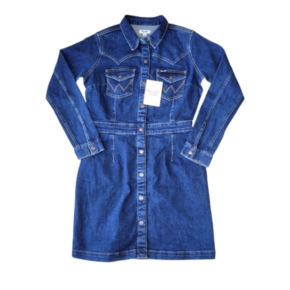 Denim Button-Up Dress - Picture 4 of 7